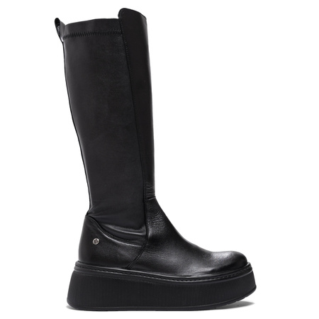 Maciejka Platform Knee-High Boots Warm-Lined Black 07111-01/00-8