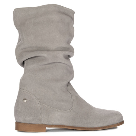 Maciejka Velour Slip-On Knee-High Boots Light Ash Grey 05057-13/00-6