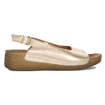 Maciejka Women's Leather Sandals Gold