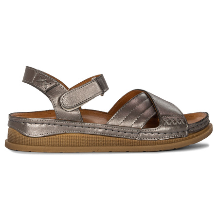 Maciejka Women's Leather Sandals Silver