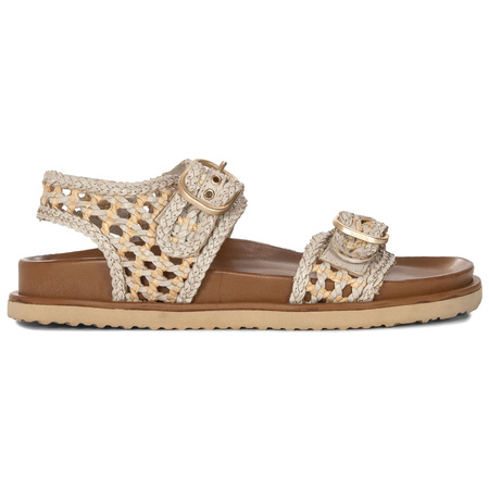  Inuovo Women's Leather Sandals White