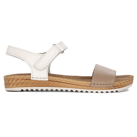  Inblu Women's Sandals White Beige