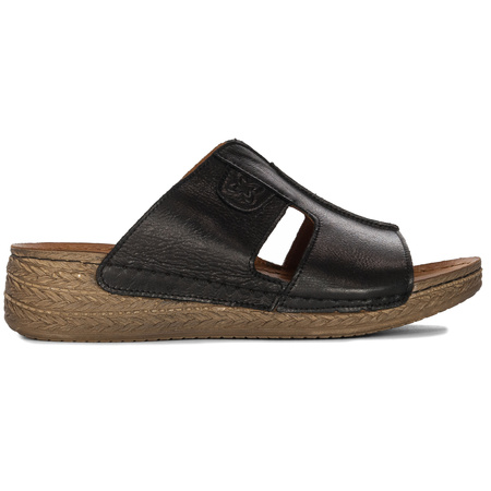 Maciejka Black Women's Slides