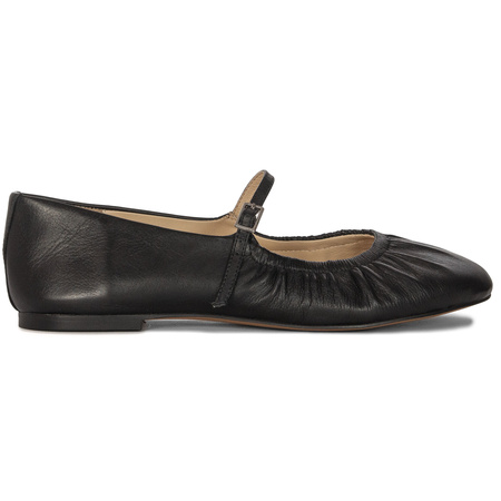 Inuovo Women's Leather Ballerinas Black