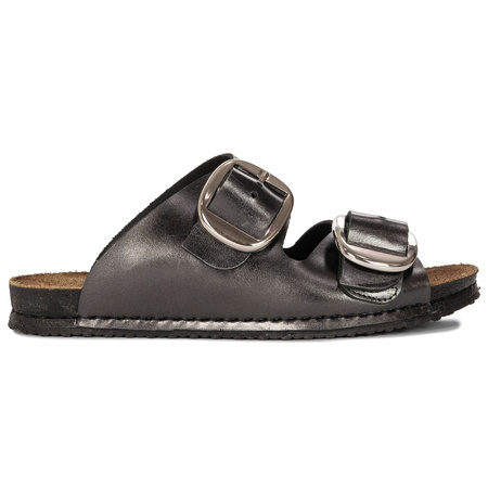 Maciejka Women's Leather Flip-Flops Black