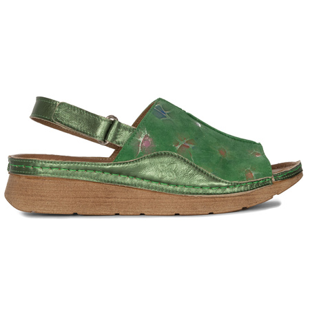 Maciejka Women's Leather Sandals Green