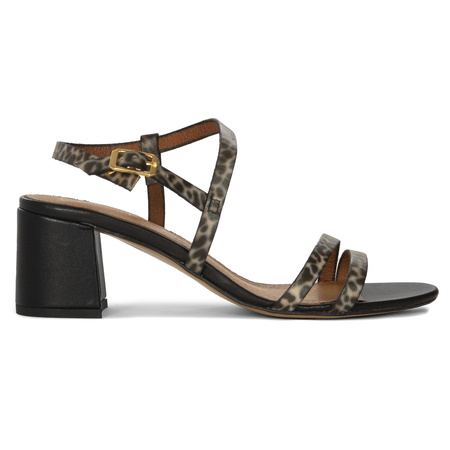 Maciejka Women's High Heel Leather Sandals Black