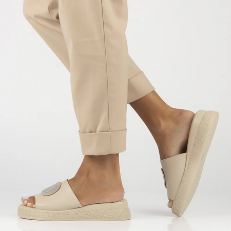 Filippo Beige slides