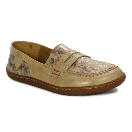 Maciejka Women's Leather Shoes Beige