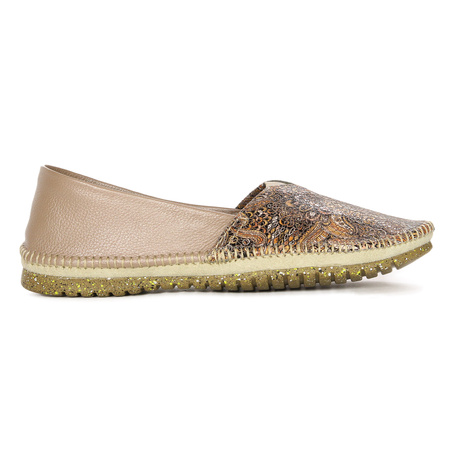 Maciejka Women's Leather Shoes Beige