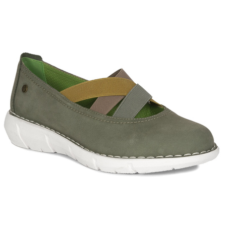 Maciejka Women's Leather Half Shoes Green