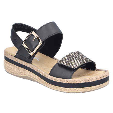 Rieker Women's Black Sandals