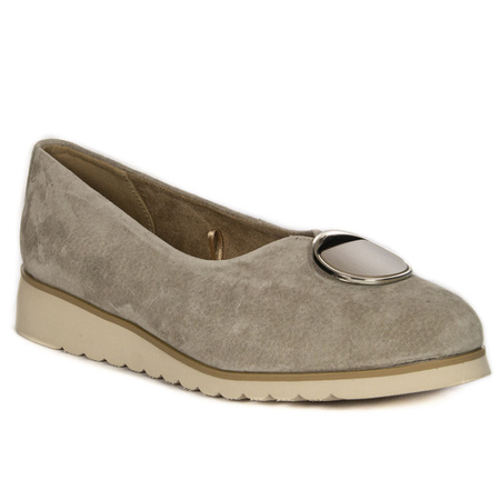 Filippo Suede Leather women's Beige low shoes