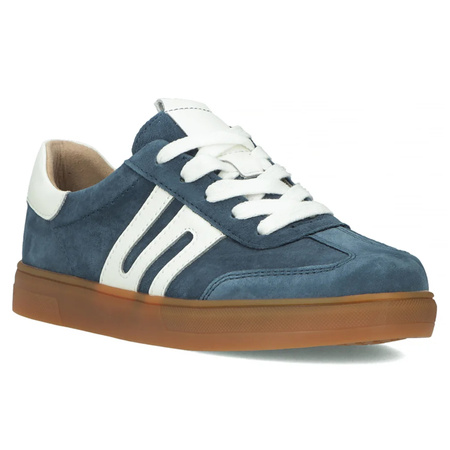 Filippo Leather Blue Low Shoes