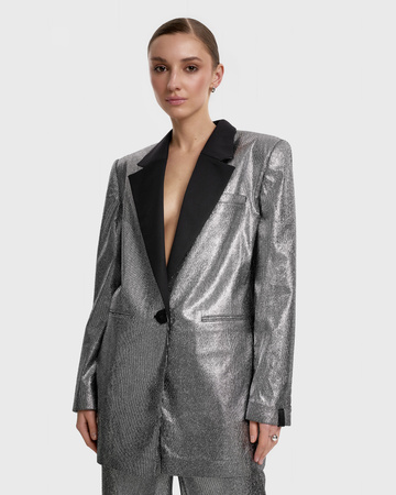 Opra Azza Silver/Black Oversize Blazer