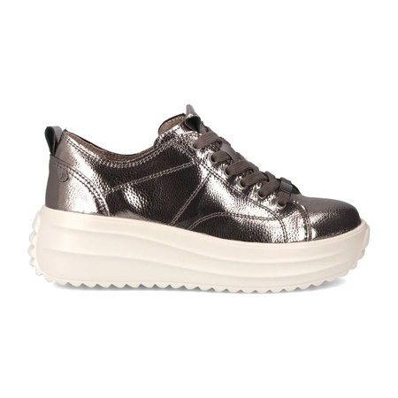 Filippo Leather Gun Metal Low Shoes