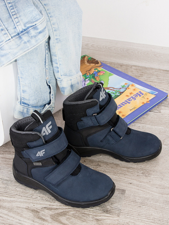 4F Trek Junior HJZ21-JOBMW252 Navy Blue 31S Boots