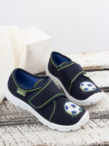 Befado Children's Boy's Danny Low Shoes Navy Blue + Football