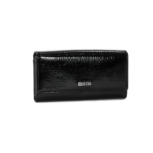 Big Star Black Lacquered Wallet