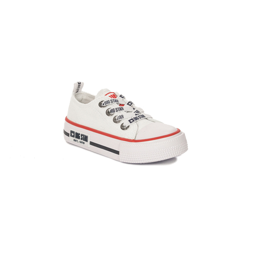 Big Star children's slip-on white sneakers