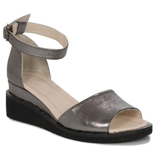 Boccato Silver Women's Leather Sandals