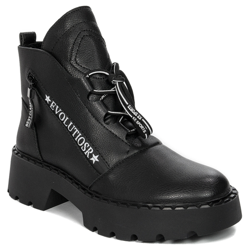 Boots Sergio Leone on the platform insulated Black