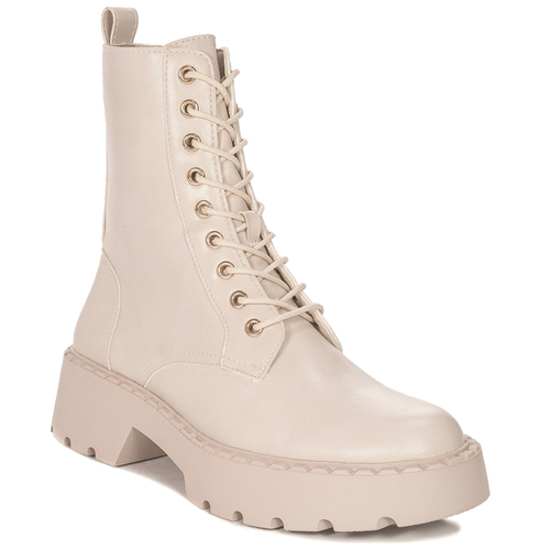 Boots Sergio insulated on the platform Beige