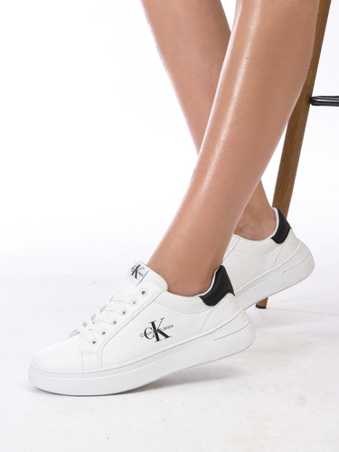 Calvin Klein Jeans Women's platform white sneakers