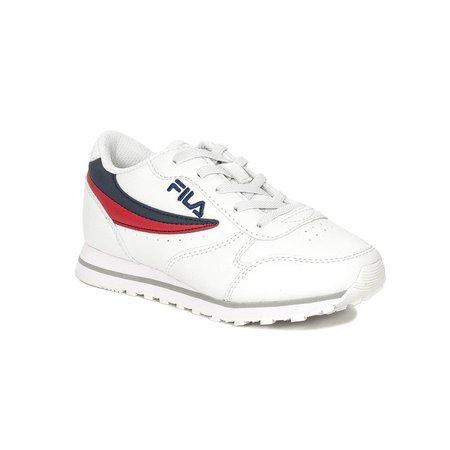 Fila Orbit Low Kids 1010783.98F White Dress Blue Sneakers 