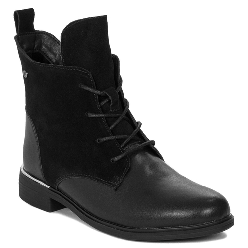 Filippo Black Women's Leather Warmed Boots