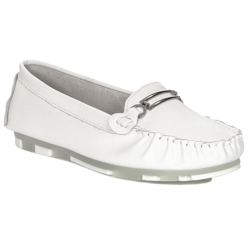 Filippo DP1202-24 WH White Flat Shoes