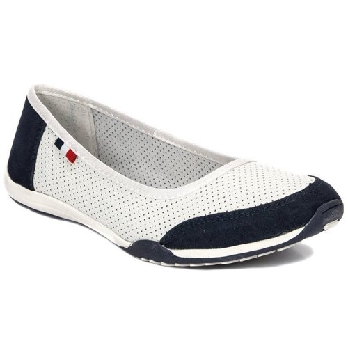 Filippo DP142-24 WH NV White/Navy Ballerina