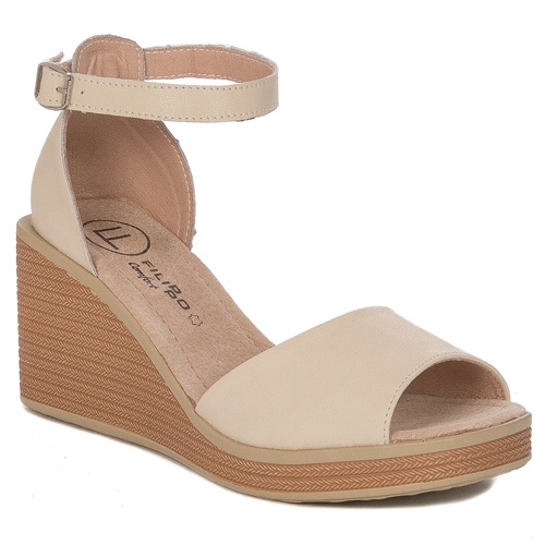 Filippo DP450723BK Women's Sandals Beige