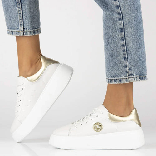 Filippo White Leather Sneakers