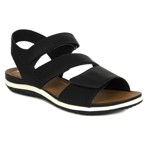 GEOX Women's Velcro Sandals Black