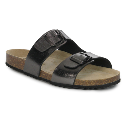 GEOX Women's flip-flops Metal Silver