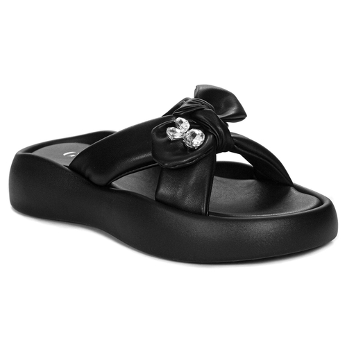 GOE Women's Black leather mules