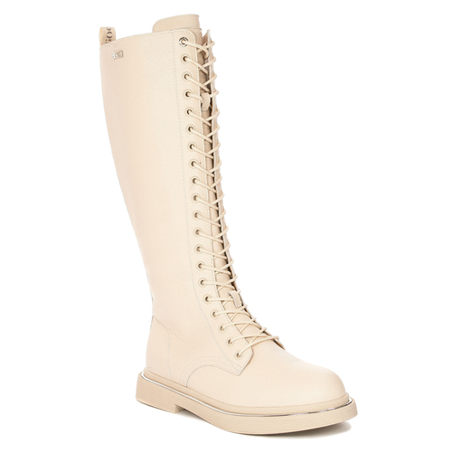 GOE Women's leather boots Beige