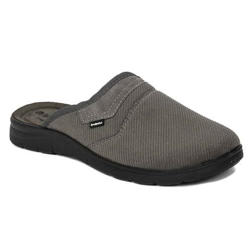 Gray men's slippers