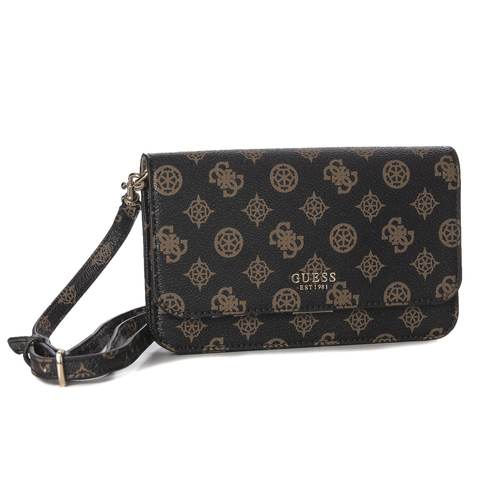 Guess PG922679 Mocha Logo Loralee Mini Bag