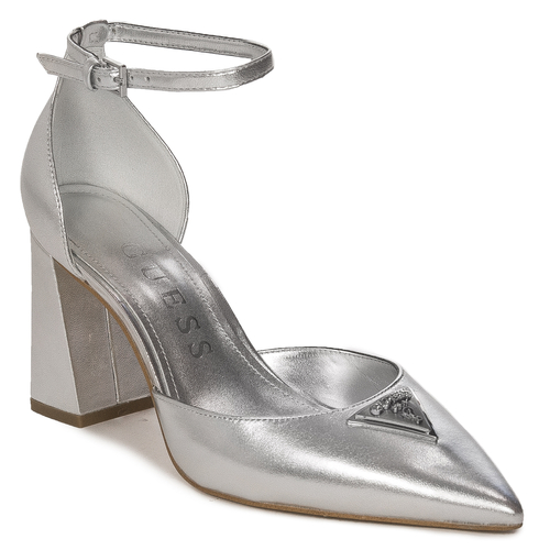 Guess Women's silver leather pumps