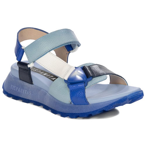 Hispanitas Women's Platform Indigo Jeans Sandals 