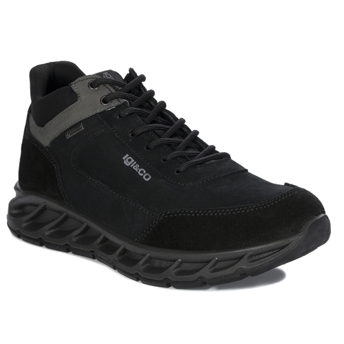 Igi&Co Men's Nero Black Sneakers