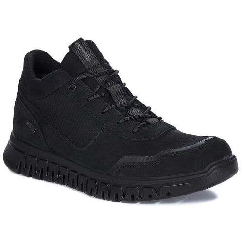 Igi&Co Men's Nero Nubuck Black Sneakers