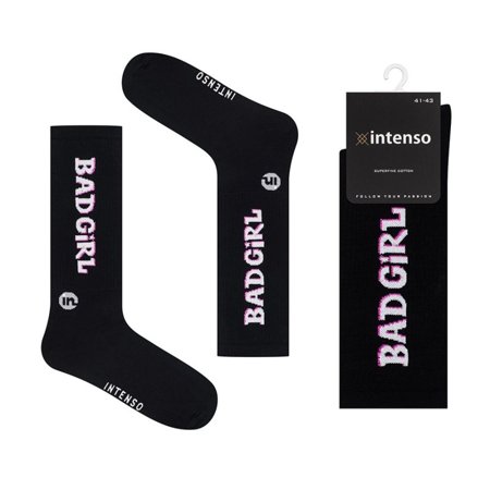 Intenso Retro socks art.334 col.116 Bad Girl Black