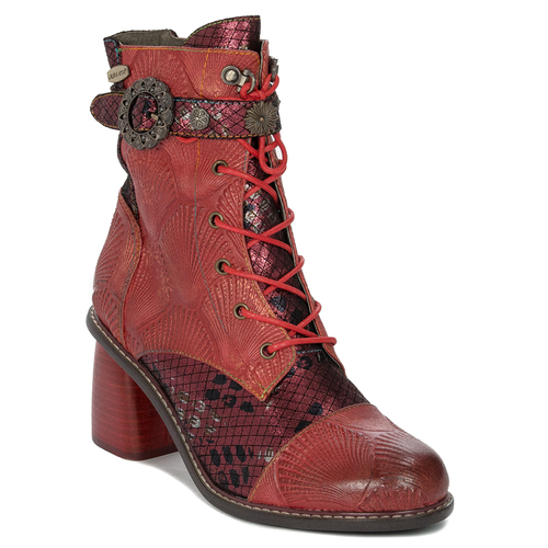 Laura Vita Women's boots in leather red