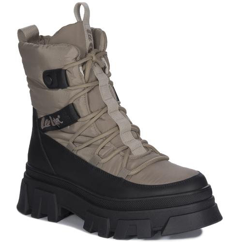 Lee Cooper Winter Hiking Boots for Women Light Brown Black