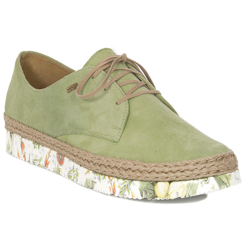 Maciejka 02936-36/00-5 Light Green Espadrilles