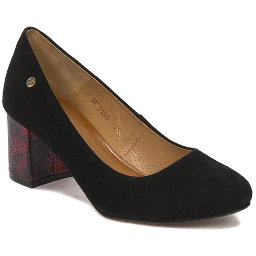 Maciejka 03356-70/00-1 Black-Burgundy Pumps