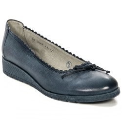 Maciejka 03469-17/00-5 Navy Blue Flat Shoes